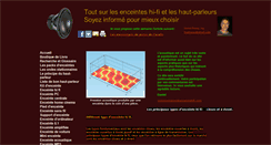 Desktop Screenshot of enceintehifi.com